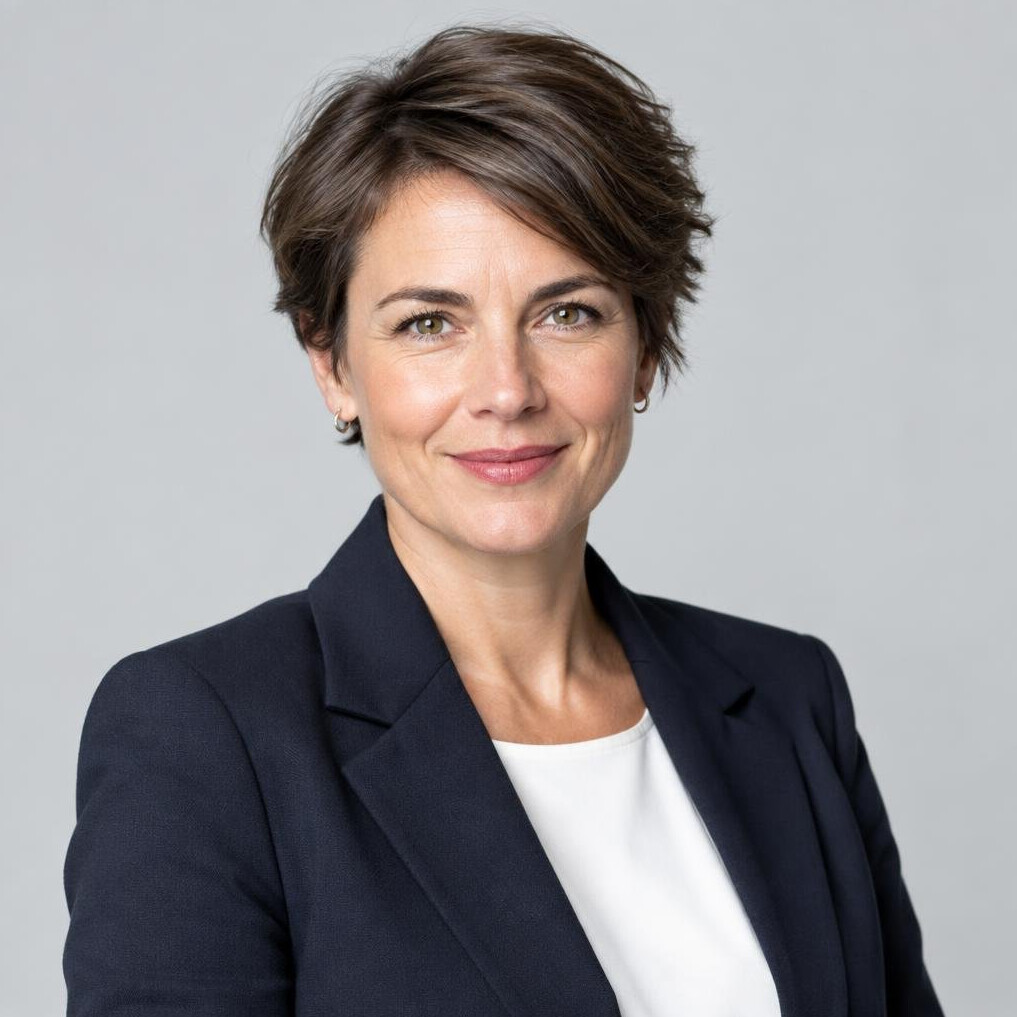 Portrait of a Swiss female journalist and founder