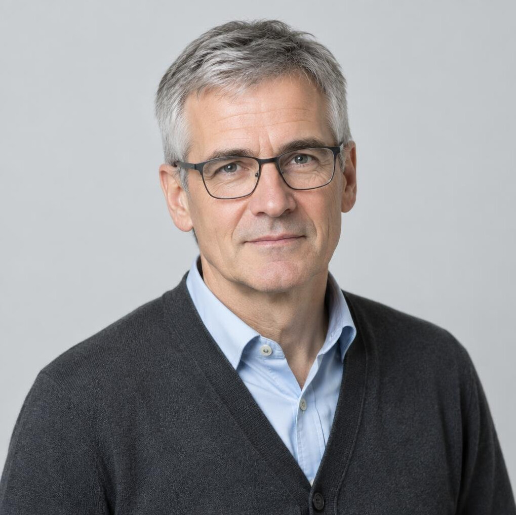 Portrait of a Swiss male editor