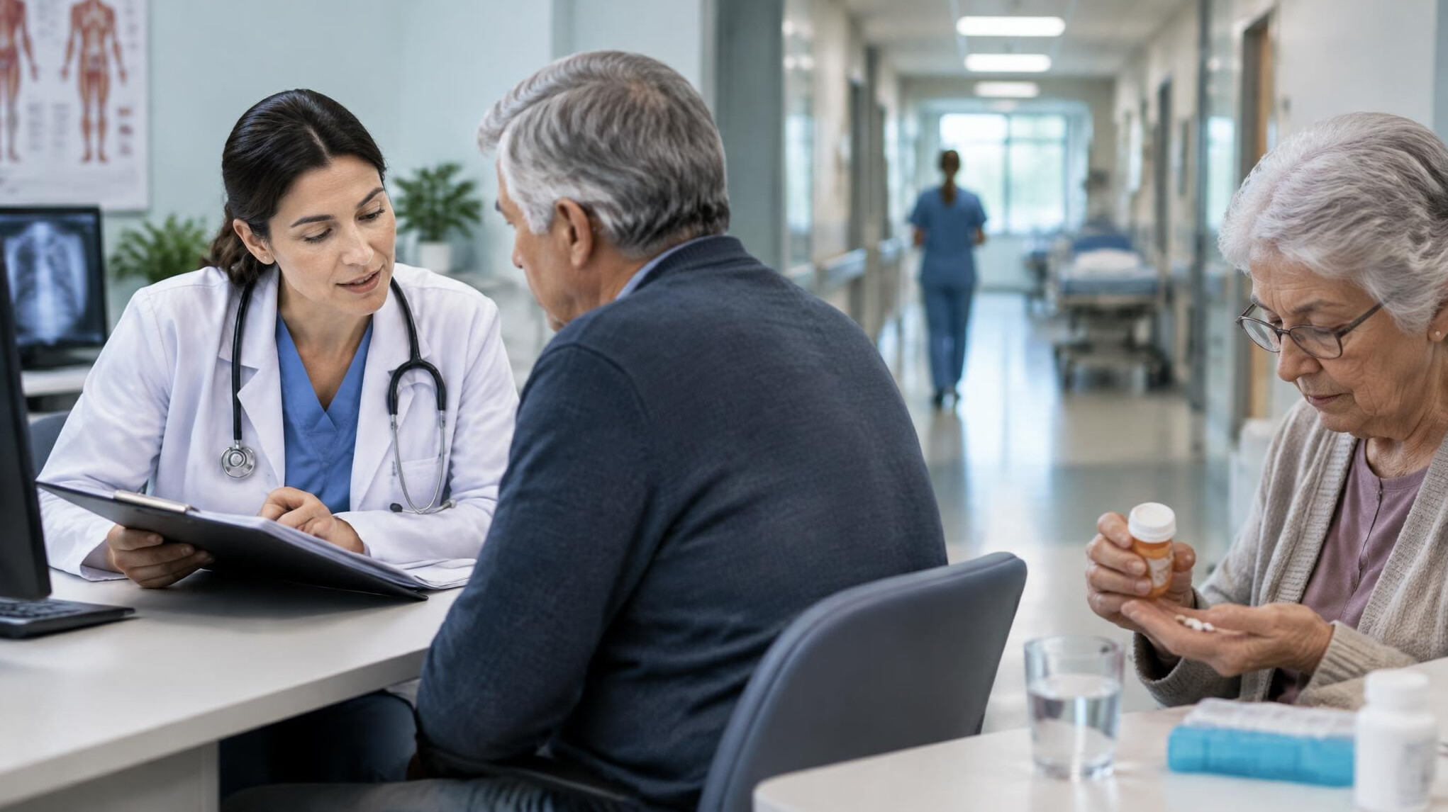 patient consulting doctor