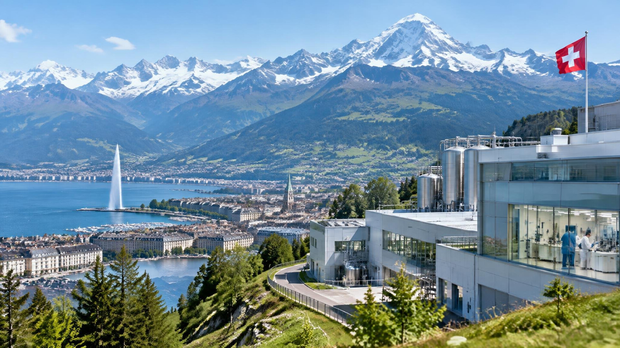 swiss mountains landscape